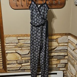 Michael Kors Floral Wrap Jumpsuit Size Medium